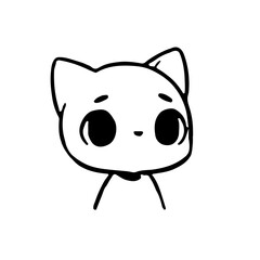 Obraz premium Little cute kitten in every moment 