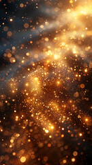 Fototapeta na wymiar A blurred view of a dense cluster of stars in the night sky vertical background 