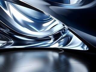 Captivating Metallic Curves and Flowing Dimensional Design