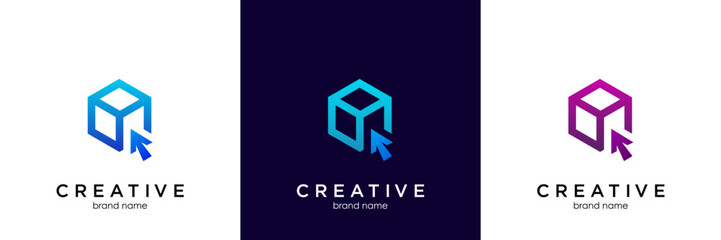 Box Logo designs concept vector, Box Document logo template designs