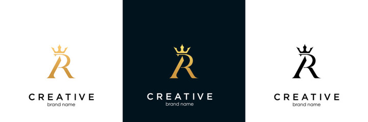 crown letter R logo