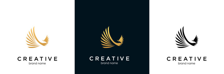 Eagle Bird Logo Vector Template. Business Logo Concept