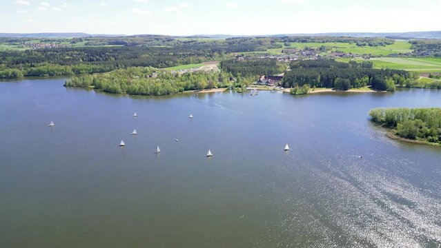 Kleiner Bombachsee bei Langlau in Mittelfranken