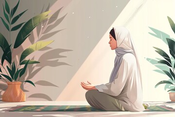 Woman seen praying 
