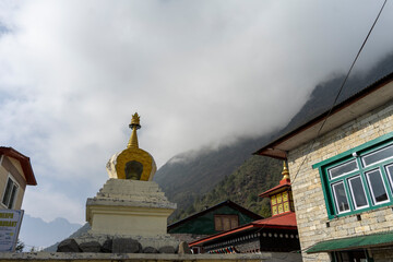 There are many stupas in the Himalayas of Nepal