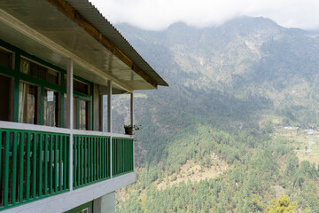 There are many villages along each trekking course in the Himalayas
