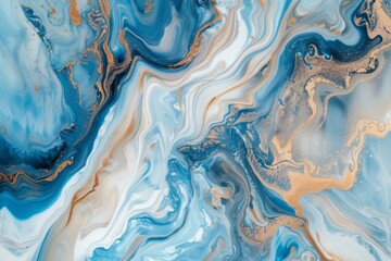 Blue and white swirls of seawater paint on paper, in the style of aerial photography, abstract background banner for black friday or christmas