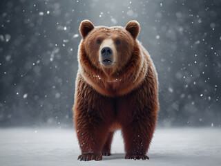 brown bear portrait brown bear in the forest brown bear in the snow 