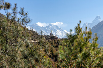 The unforgettable landscape of the Himalayas in Nepal