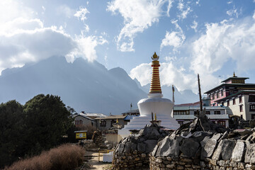 There are many stupas in the Himalayas of Nepal