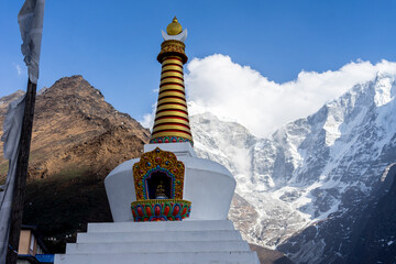 There are many stupas in the Himalayas of Nepal