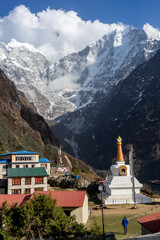 There are many stupas in the Himalayas of Nepal