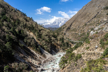 Obraz premium Gorgeous canyon in Nepal Himalayas