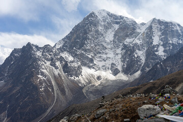 The snow-covered landscape of the Himalayas is an unforgettably beautiful sight.