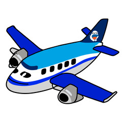 Naklejka premium cute aircraft background