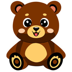 Fototapeta premium cute bears clean high detailed