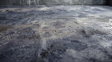 Aged concrete surface soiled