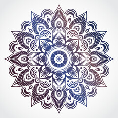 elegant beautiful mandala design, purple color decorative background