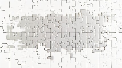 Top View Blank Jigsaw Puzzle Template