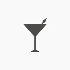 cocktail, lemonade icon vector isolated. drink, fresh, glass, liquor icon vector symbol	