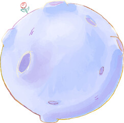 planet with rose isolated  © Nicole Almendrada