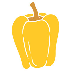 illustration of a paprika. bell pepper vegetable illustration