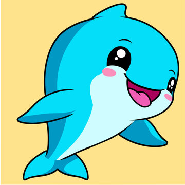 recommend clip art: cute dolphin clean line art high