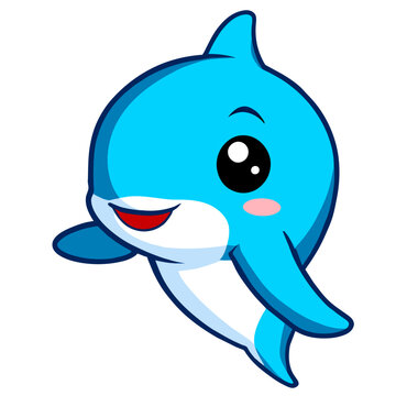 recommend clip art: cute dolphin clean line art high
