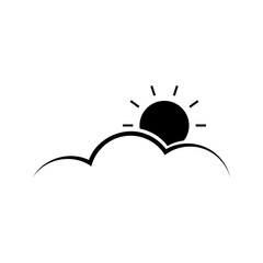 sunny weather vector icon