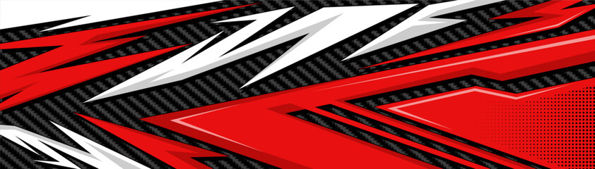 Abstract Car decal design vector. Graphic abstract stripe racing background kit designs for wrap vehicle, race car, rally, adventure and livery	