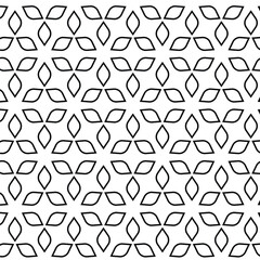 seamless pattern with shapes, Geometric pattern leave