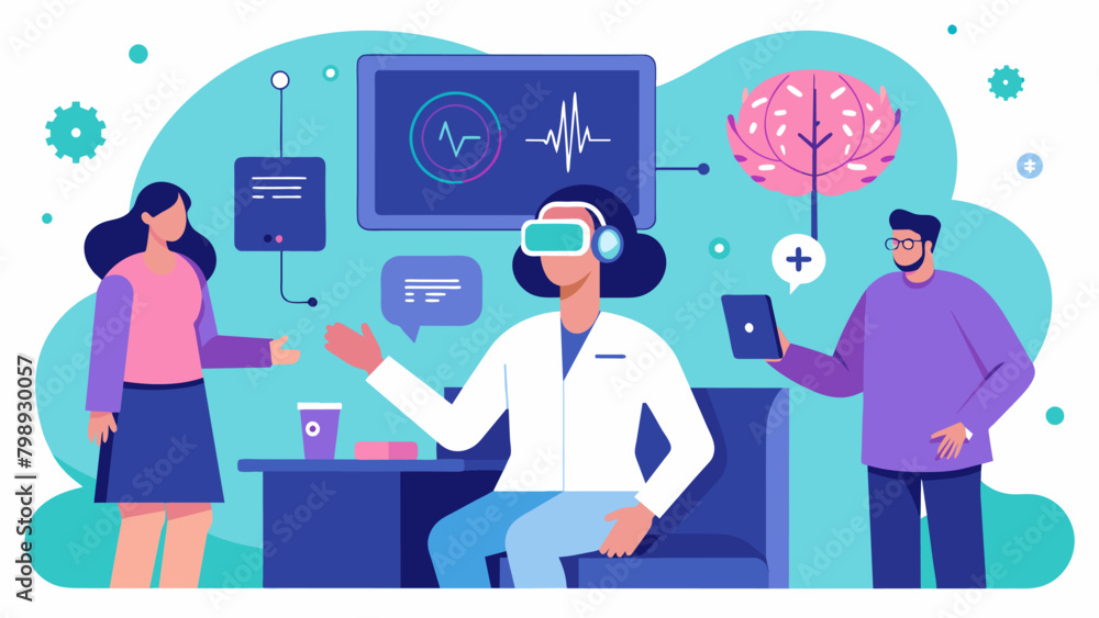 Poster through vr and neural technology a the creates a safe and supportive environment for patients to con