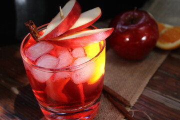 A cocktail time. Spanish sangria.