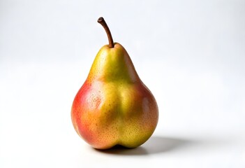 Pear Illustration Digital Fruit Painting Isolated Background Graphic Vegan Healthy Food Design