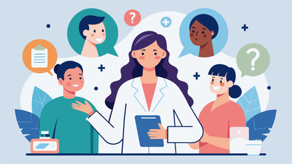Fototapeta premium QA session with a dermatologist addressing specific concerns and offering personalized skincare recommendations..