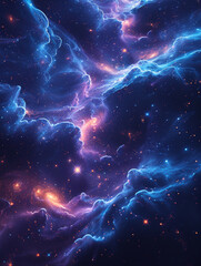 Fototapeta na wymiar Galactic Cosmos Background Illustration