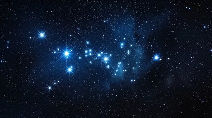 Constellation Ursa Major against the backdrop of dark space