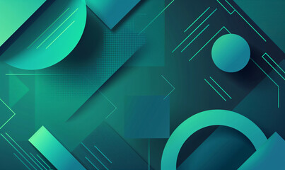 abstract geometric shapes background-generative aI