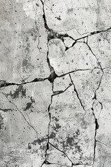 Cracked concrete, featuring fissures and weathered surfaces. Cracked concrete textures offer a gritty and urban backdrop