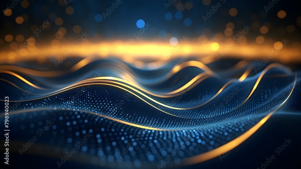 Poster immerse yourself in the future of technology with an abstract futuristic digital background, showcas