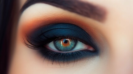 Fototapeta premium Mystical Smoke: Unveiling the Art of Smokey Eye Makeup