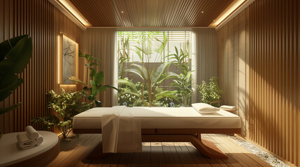 A serene spa environment with Gluta-Hya-infused treatments.