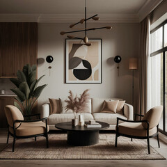 a cozy and comfortable beige interior,포근하고 안락한 느낌의 베이지톤 인테리어