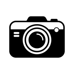 contemporary simple style camera vector icon