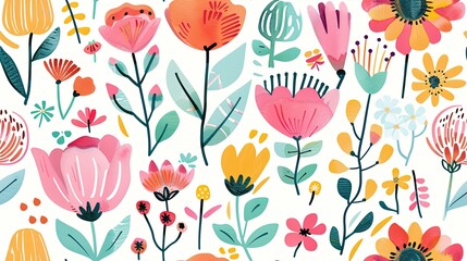 Whimsical Flower Patterns: Playful Designs to Brighten Any Surface 