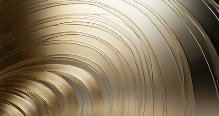 Elegant Golden Curves on Gradient Background
