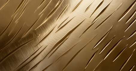 Golden Metallic Feather Texture
