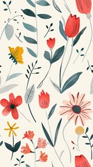 Whimsical Flower Patterns: Playful Designs to Brighten Any Surface 
