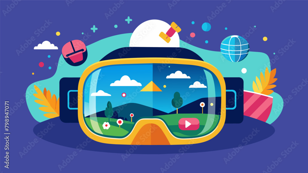 Poster a virtual reality headset that simulates vivid memories and allows users to revisit them as if they 