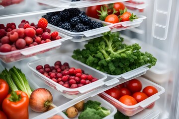 Berries and healthy vegetables